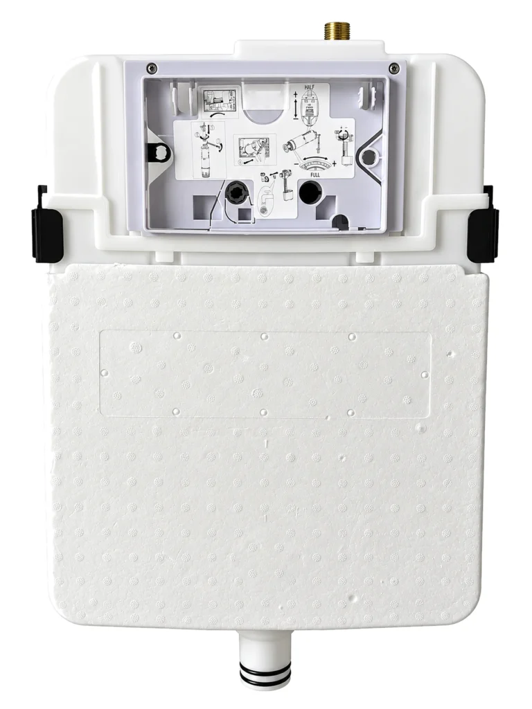 BEFEN BF3008D frameless concealed cistern, front view